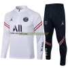 Paris Saint-Germain Sweatshirts Anzüge Suit Quarter-zip 2022-23 Weiße Für Kinder